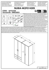 Dedeman UP 01350 Instructions D'assemblage