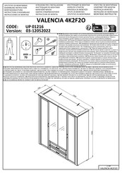 Dedeman VALENCIA 4K2F2O Instructions D'assemblage