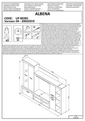 Dedeman UP 00285 Instructions D'assemblage