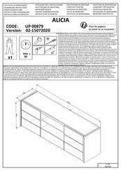 Dedeman ALICIA Instructions D'assemblage