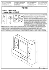 Dedeman UP 00502 Instructions D'assemblage