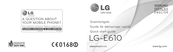 LG E610 Guide De Démarrage Rapide
