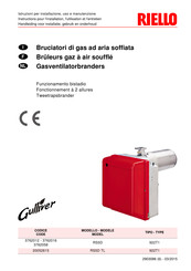 Riello GULLIVER RS Serie Instructions Pour L'installation, L'utilisation Et L'entretien