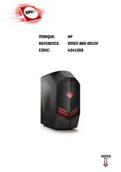 HP OMEN 880-061NF Manuel De L'utilisateur