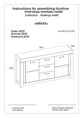 ANREX BRASS 2D3S Instructions D'assemblage