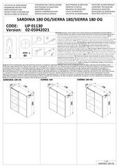 Forma Ideale SARDINIA 180 OG Instructions D'assemblage