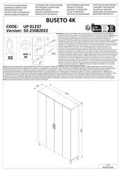 Dedeman BUSETO 4K Instructions D'assemblage