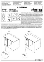 Xxxlutz REY Instructions D'assemblage