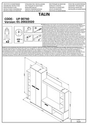 Dedeman UP 00740 Instructions D'assemblage