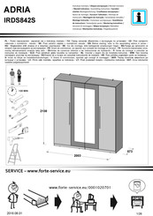 Forte ADRIA IRDS842S Notice De Montage