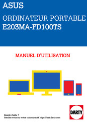 Asus E203MA-FD100TS Manuel Électronique