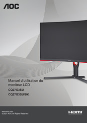 AOC CQ27G3SU/BK Manuel D'utilisation