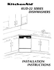 KitchenAid KUD-22 Serie Instructions D'installation