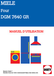 Miele DGM 7640 Mode D'emploi Et Instructions De Montage