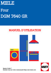 Miele DGM 7640 GR Mode D'emploi Et Instructions De Montage