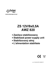 Pulsar AWZ 820 Mode D'emploi