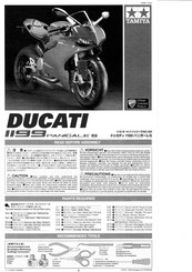 Tamiya DUCATI II99 PANIGALE S 14129 Mode D'emploi