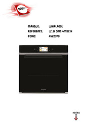 Whirlpool W11I OM1 4MS2 H Consignes D'installation, Utilisation Et Sécurité