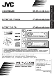 JVC KD-G400 Manuel D'instructions