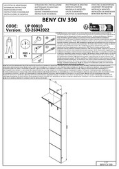 Xxxlutz BENY CIV 390 Instructions D'assemblage