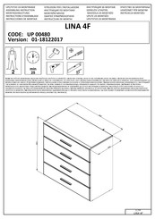 Dedeman LINA 4F Instructions D'assemblage