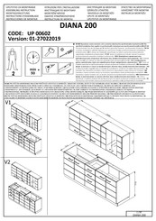 Dedeman DIANA 200 Instructions D'assemblage