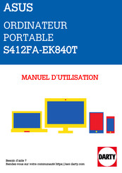 Asus S412FA-EK840T Manuel Électronique