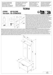 Dedeman UP 01240 Instructions D'assemblage