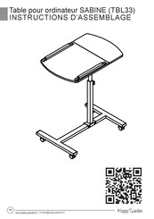 Happy Garden SABINE TBL33 Instructions D'assemblage