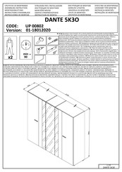 Dedeman DANTE 5K3O Instructions D'assemblage