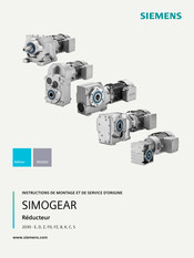 Siemens SIMOGEAR 2030-C Instructions De Montage Et De Service D'origine
