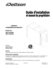 Dettson LOW-BOY AMT154SVMA Guide D'installation Et Manuel Du Propriétaire