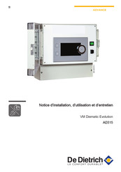 De Dietrich VM Diematic Evolution AD315 Notice D'installation, D'utilisation Et D'entretien