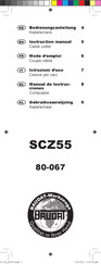 Baudat SCZ55 Mode D'emploi