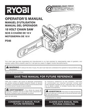 Ryobi P548 Manuel D'utilisation