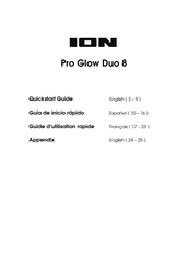 ION Pro Glow Duo 8 Guide D'utilisation Rapide
