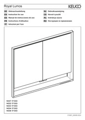 KEUCO Royal Lumos 14338 1713X3 Instructions D'utilisation