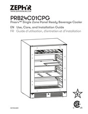 Zephyr Presrv PRB24C01CPG Guide D'utilisation, D'entretien Et D'installation