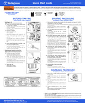 Westinghouse iGen4000c Guide De Démarrage Rapide