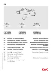 KWC F5ET1006 Notice De Montage Et De Mise En Service