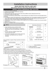 Frigidaire FHWW084TE1 Instructions D'installation