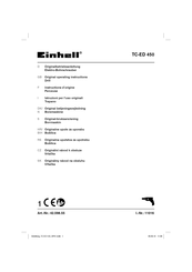 EINHELL TC-ED 450 Instructions D'origine