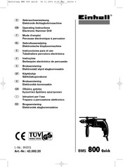 EINHELL BMS 800 Quick Mode D'emploi