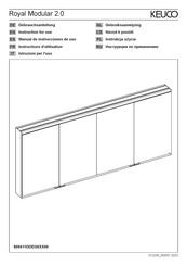 KEUCO Royal Modular 2.0 800411DDEG000 Serie Instructions D'utilisation