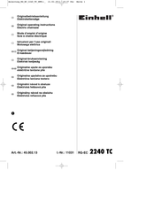 EINHELL RG-EC 2240 TC Mode D'emploi D'origine