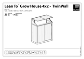 Palram Lean To Grow House 4x2-TwinWall Mode D'emploi