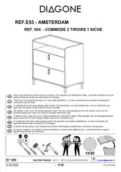 Diagone AMSTERDAM E53 004 Instructions De Montage