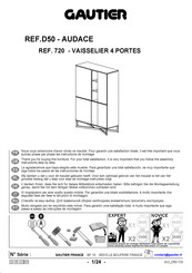 Gautier AUDACE D50 720 Instructions De Montage