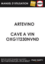 ArteVino OXG1T230NVND Mode D'emploi