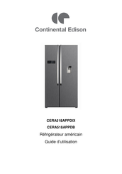 CONTINENTAL EDISON CERA518APPDB Guide D'utilisation